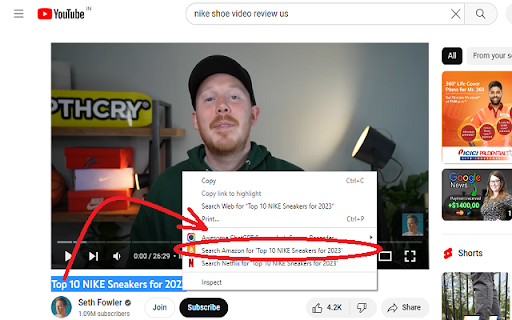 Amazon Search Pro: Right-Click, Popup & Omnibox (ALL COUNTRIES!) screenshot