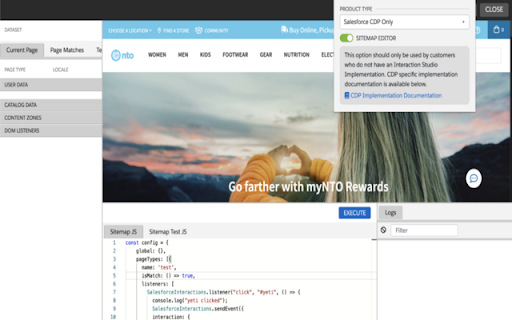 Salesforce Interactions SDK Launcher screenshot