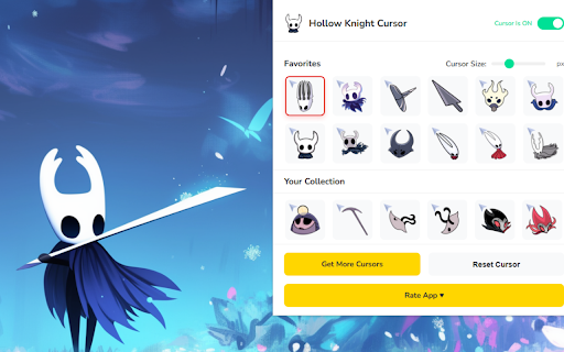 Hollow Knight Cursor ★ Custom Cursor for Chrome™ screenshot