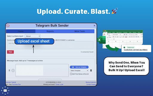 Telegram Bulk Sender screenshot