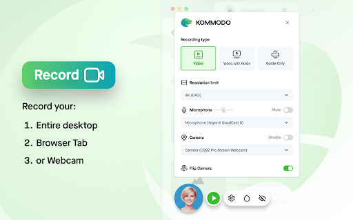 Kommodo Screen Recorder & SOP screenshot