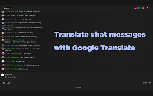 HyperChat [Improved YouTube Chat] screenshot