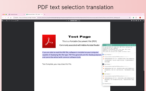 Saladict: Online Dictionary & Text Selection & Immersive Translation screenshot