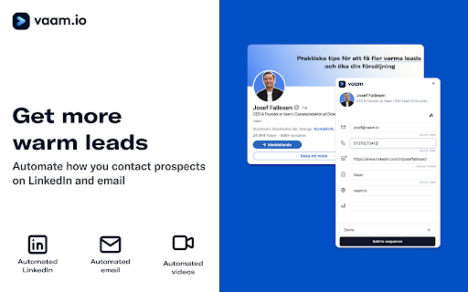 Vaam - get more warm leads screenshot