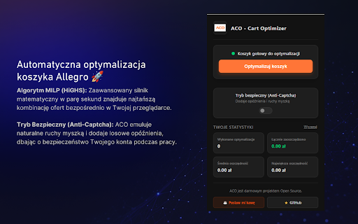 ACO - Cart Optimizer screenshot