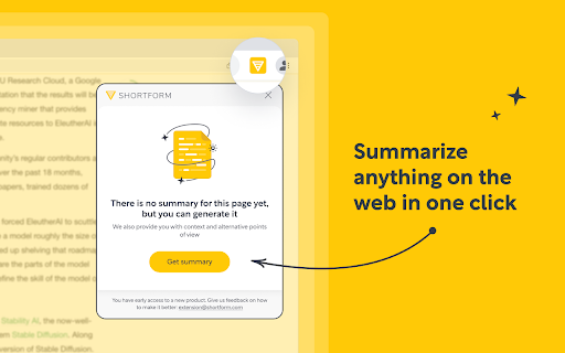 Shortform: Summary of Web + YouTube / ChatGPT screenshot