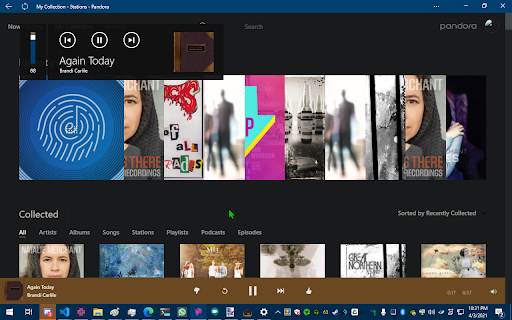 Pandora Media Session Support screenshot