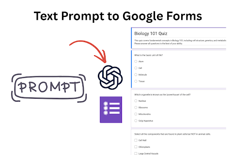GPT Google Form Quiz Maker screenshot