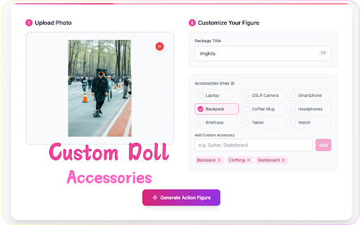AI Action Figure Generator—Transform Your Photo into an AI Toy screenshot