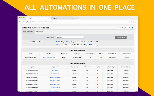 Automation Hunter For Salesforce screenshot