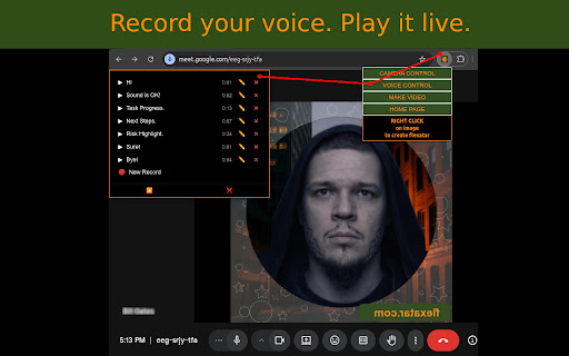 Flexatar Virtual Webcam screenshot