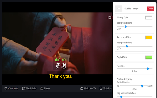 LangPrint Subtitle Player screenshot