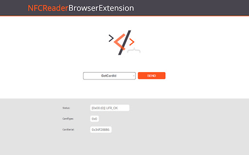 NFC Reader - Browser Extension screenshot