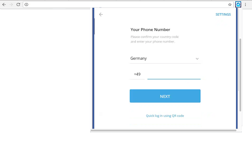 Telegram desktop online screenshot