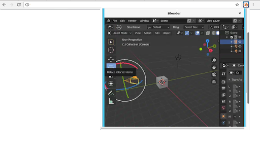 Blender 3D creation suite screenshot