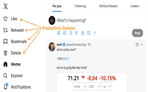 Twitter (X) Manager - Likes, Retweets, Cleanup for Twitter (X) screenshot
