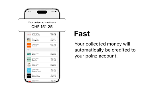 poinz Cashback-Helfer screenshot