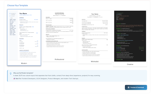 CVInsight - Job Match Score screenshot