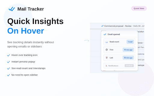 Mail-Tracker screenshot
