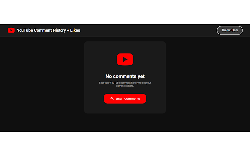 YouTube Comment History + Likes screenshot