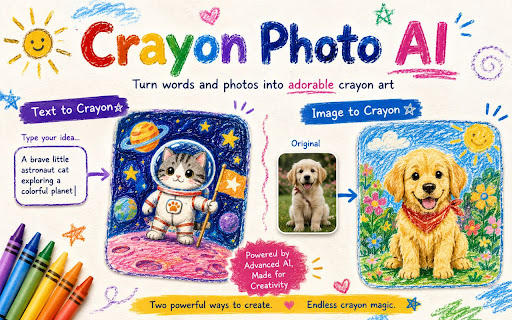 Crayon Photo AI - Best Crayon Art Generator screenshot