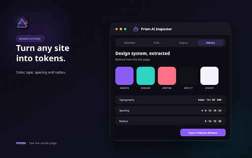 Prism – AI Website Audit & Inspector screenshot