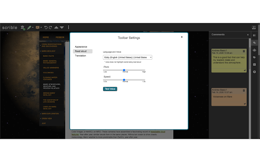 Scrible Extension screenshot