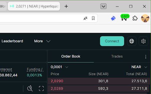 NEAR Crypto Price Widget screenshot