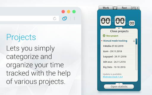 Motivate Clock | Time Tracker screenshot