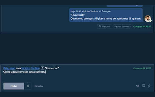 Nome do Atendente - Kommo, WhatsApp Web e Go High Level screenshot