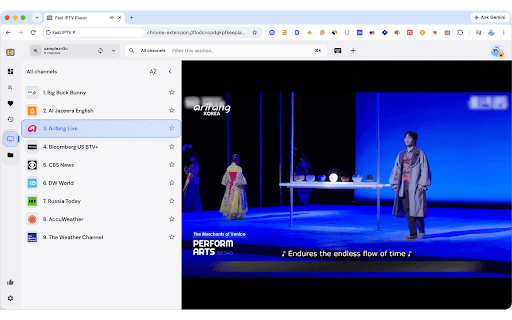 Fast IPTV Player - HLS M3U M3U8 EPG & VOD Streaming screenshot