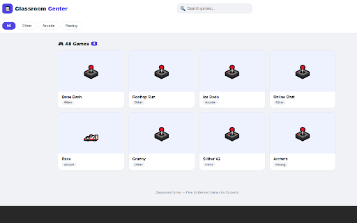 Classroom Center - Unblocked Games screenshot