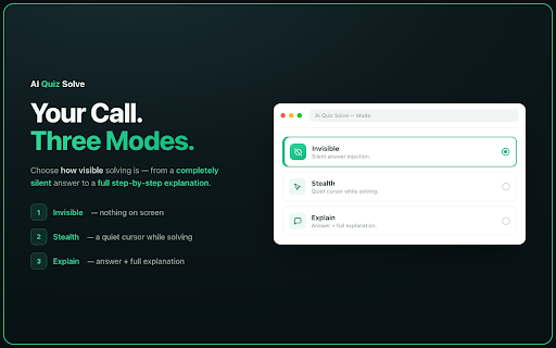 AI Quiz Solve: Homework Helper & Quiz Solver for Canvas, Moodle and More screenshot