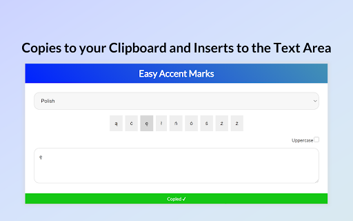 Easy Accent Marks screenshot