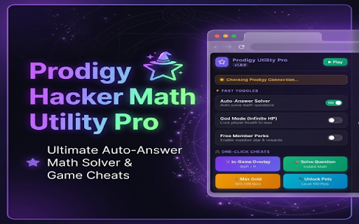 Prodigy Hacker Math Utility Pro - Game Helper & Cheats screenshot