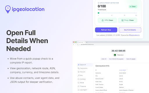 IPGeolocation.io — IP Data, Geolocation & Risk Signals screenshot