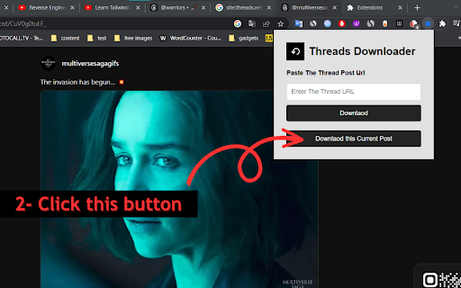 Threads Video Downloeader screenshot
