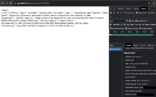 Twitch API Injector screenshot