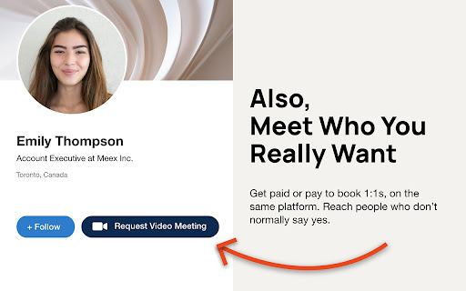 Meex – Get Meetings with Anyone screenshot