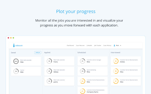 Jobscan: Job Search Tracker screenshot