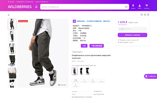 WBBIGSELL - 专注WB平台数据分析 - 国内开发WB插件第一人 screenshot