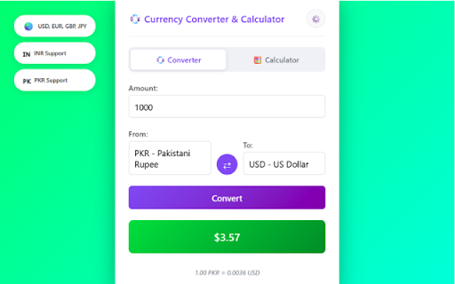 Currency Converter & Calculator screenshot