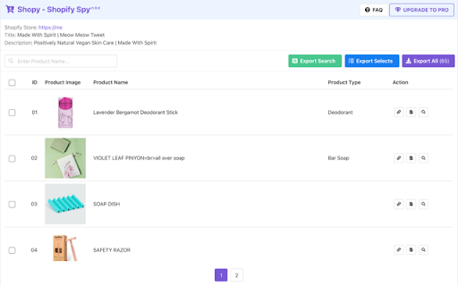 Shopy - Shopify Spy screenshot