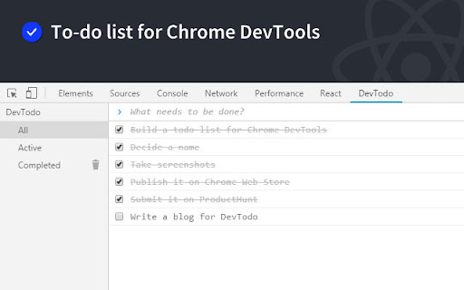 DevTodo screenshot