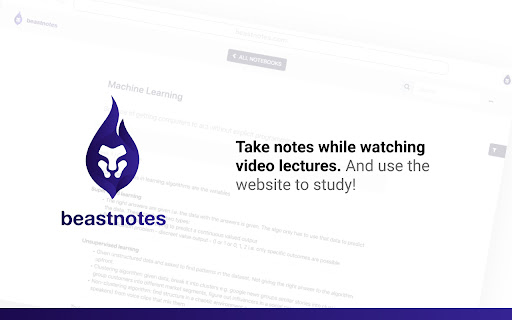 Beastnotes ▪ Take notes for online courses screenshot