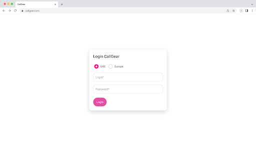 Callgear screenshot