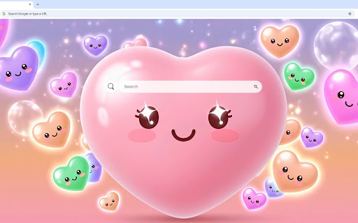 Kawaii Hearts Live Wallpaper screenshot