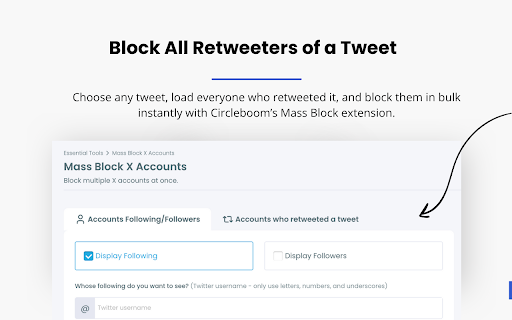 Twitter (X) Mass Blocker screenshot