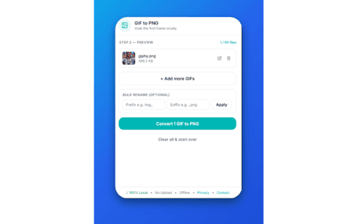GIF to PNG Converter screenshot