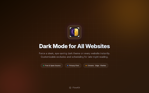 Dark Mode for All Websites screenshot